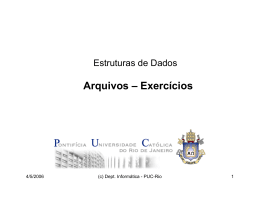 Exerc&iacute;cios do cap&iacute;tulo 15 - PUC-Rio