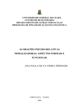 as ora&ccedil;&otilde;es pseudo-relativas modalizadoras