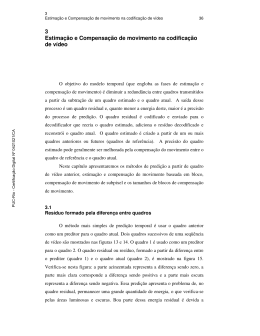 3 Estimação e Compensação de movimento na - Maxwell - PUC-Rio