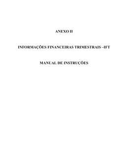 Leiaute - Informa&ccedil;&otilde;es Financeiras Trimestrais