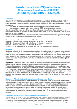 Escola-numa-Caixa (V2), actualizada, 40 alunos e 1