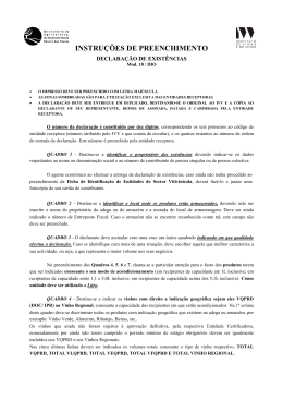 INSTRU&Ccedil;&Otilde;ES DE PREENCHIMENTO