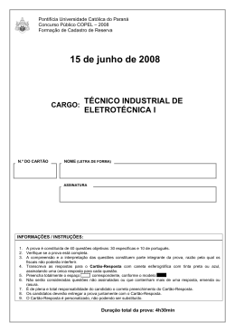 Prova - PUCPR