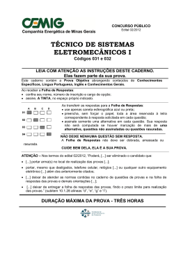031 e 032 - TEC. DE SISTEMA ELETROMEC&Acirc;NICOS I
