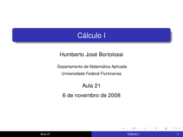 Cálculo I - Professores da UFF - Universidade Federal Fluminense