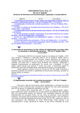 INFORMATIVO PJe-JT n&ordm; 27 - 17.12.2014