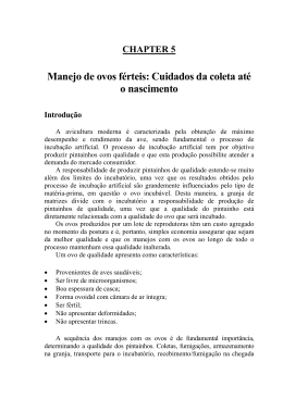 Manejo de ovos f&eacute;rteis: Cuidados da coleta at&eacute; o nascimento