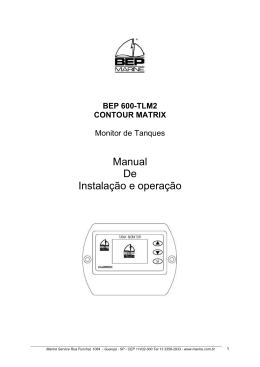 Instala&ccedil;&atilde;o com BEP 600TLM digital