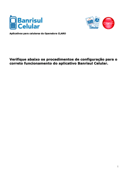 Verifique abaixo os procedimentos de configura&ccedil;&atilde;o para