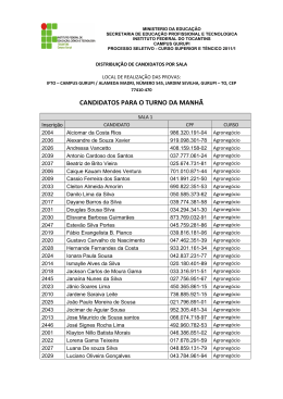 Ensalamento - Instituto Federal do Tocantins