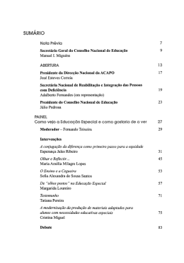 2 - Sumário - Conselho Nacional de Educação