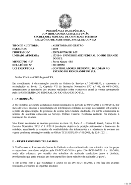 PRESID&Ecirc;NCIA DA REP&Uacute;BLICA CONTROLADORIA