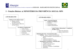 a) MINIST&Eacute;RIO DA PREVID&Ecirc;NCIA SOCIAL-MPS