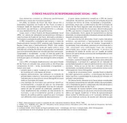 &Iacute;ndice paulista de responsabilidade social