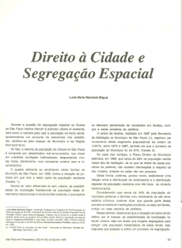 1991 Direito a cidade e segrega&ccedil;&atilde;o espacial - PUC-SP
