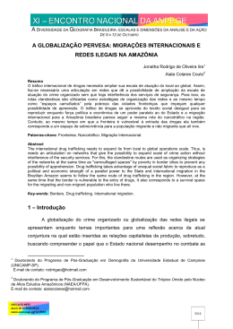 A GLOBALIZA&Ccedil;&Atilde;O PERVESA: MIGRA&Ccedil;&Otilde;ES INTERNACIONAIS E