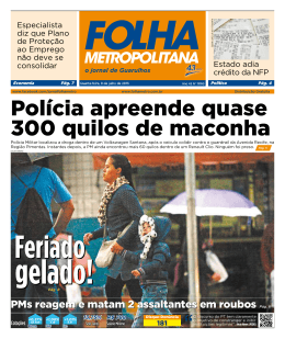 + VEJA MAIS - Folha Metropolitana