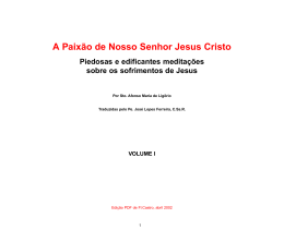 A Paix&atilde;o de Nosso Senhor Jesus Cristo