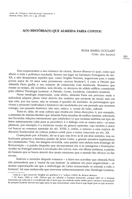 A(S) HIST&Otilde;RIA(S) QUE ALMEIDA FARIA CUNTOU