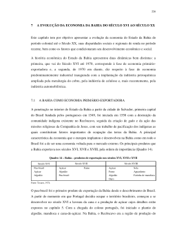 7 A EVOLU&Ccedil;&Atilde;O DA ECONOMIA DA BAHIA DO S&Eacute;CULO XVI