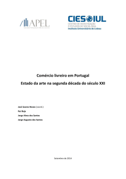 Comércio livreiro em Portugal Estado da arte na segunda