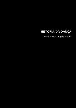 Hist&oacute;ria da Dan&ccedil;a