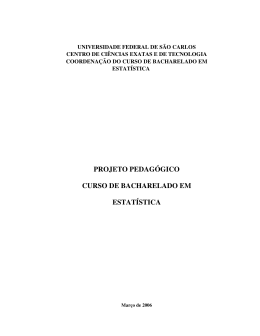 projeto pedag&oacute;gico curso de bacharelado em estat&iacute;stica