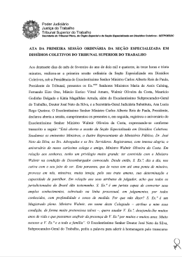 Poder Judici&aacute;rio Justi&ccedil;a do Trabalho Tribunal Superior do