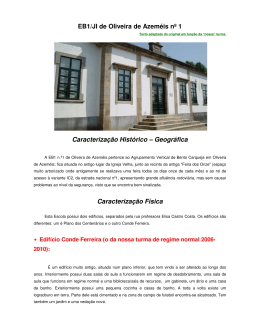 EB1/JI de Oliveira de Azeméis nº 1 Caracterização