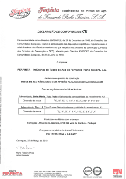 Declaração CE Conformidade