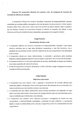 Estatutos Abril 2015 - Cooperativa Eléctrica de Loureiro