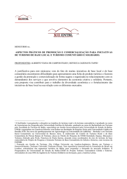 A justificativa para este minicurso vem d comunit&aacute;ria