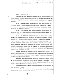 I correu para este Tribunal Regional Eleitoral, do ato da C&acirc;mara