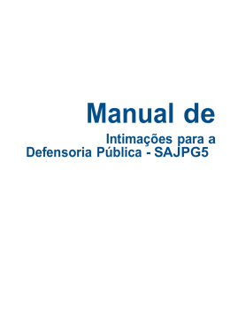 Intima&ccedil;&otilde;es para a Defensoria P&uacute;blica - SAJPG5