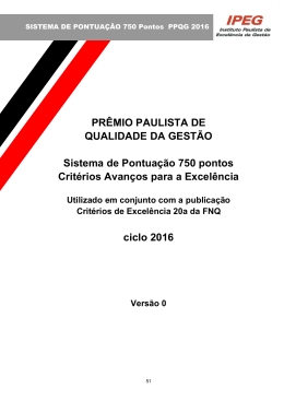 Baixe aqui o sistema de pontua&ccedil;&atilde;o 750 pontos - IPEG