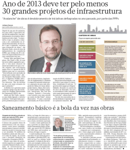 Ano de 2013 deve ter pelo menos