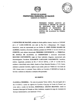 Ver Convênio - Tribunal de Justiça do Estado de Alagoas