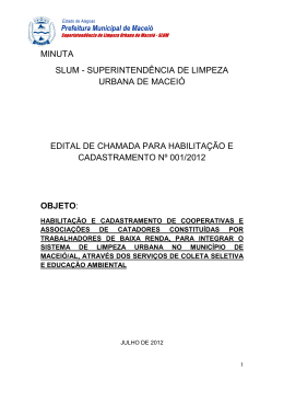 edital da coleta seletiva