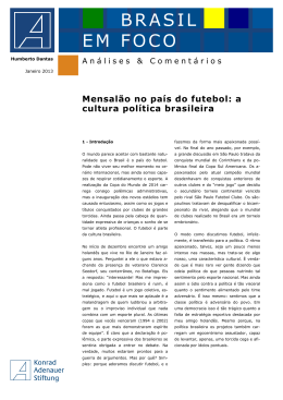 Mensalão no país do futebol: a cultura política brasileira