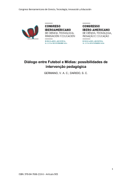 Di&aacute;logo entre Futebol e M&iacute;dias: possibilidades de interven&ccedil;&atilde;o