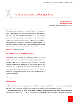 por futebol e salto alto: por que n&atilde;o?