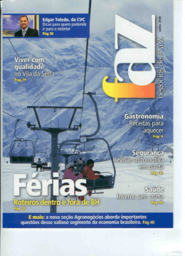 Matéria publicada na Revista FAZ - Junho de