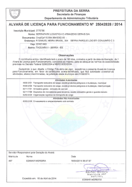 ALVAR&Aacute; DE LICEN&Ccedil;A PARA FUNCIONAMENTO N