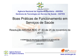 Anvisa - Secretaria Estadual de Sa&uacute;de