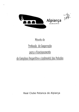 Protocolo para o Funcionamento do Complexo Desportivo e