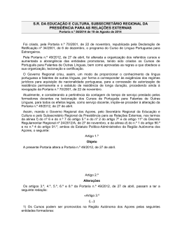 56/2014 - Governo dos Açores