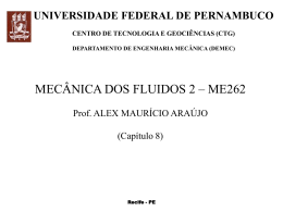 MECÂNICA DOS FLUIDOS 2 – ME262