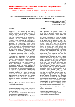 Revista Brasileira de Obesidade, Nutri&ccedil;&atilde;o e Emagrecimento.