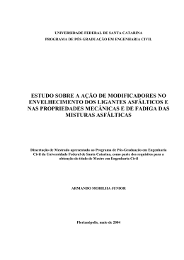 estudo sobre a a&ccedil;&atilde;o de modificadores no envelhecimento dos