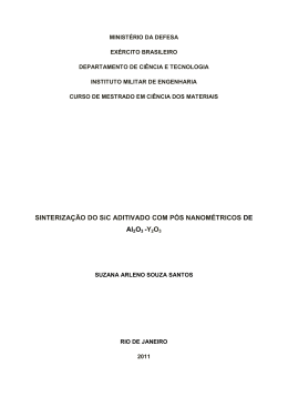 SINTERIZA&Ccedil;&Atilde;O DO SiC ADITIVADO COM P&Oacute;S